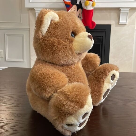Chrisha Playful Plush Apricot Large Bear Excellent Condition 12” tall sitting - Picture 2 of 8